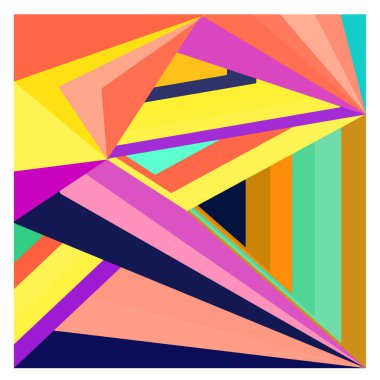 Kaynak için vektör renkli geometrik ve eğri arkaplan deseni