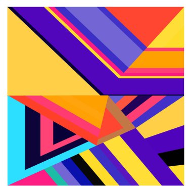 Kaynak için vektör renkli geometrik ve eğri arkaplan deseni