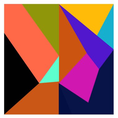 Kaynak için vektör renkli geometrik ve eğri arkaplan deseni