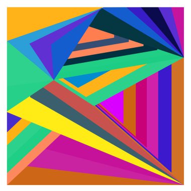 Kaynak için vektör renkli geometrik ve eğri arkaplan deseni