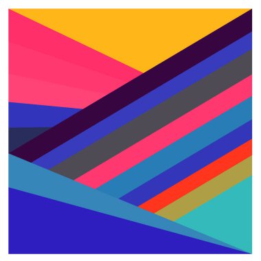 Kaynak için vektör renkli geometrik ve eğri arkaplan deseni