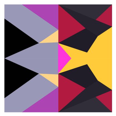 Kaynak için vektör renkli geometrik ve eğri arkaplan deseni