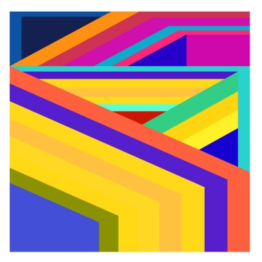 Kaynak için vektör renkli geometrik ve eğri arkaplan deseni