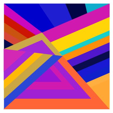 Kaynak için vektör renkli geometrik ve eğri arkaplan deseni