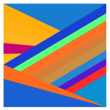 Kaynak için vektör renkli geometrik ve eğri arkaplan deseni