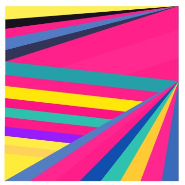 Kaynak için vektör renkli geometrik ve eğri arkaplan deseni