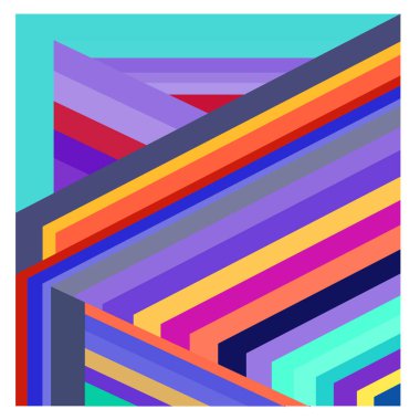 Kaynak için vektör renkli geometrik ve eğri arkaplan deseni