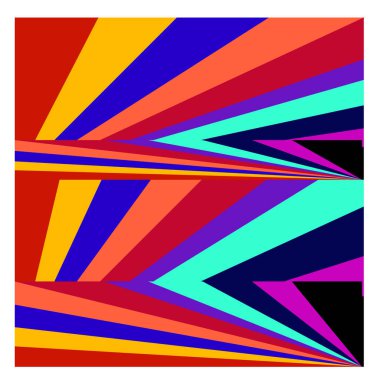 Kaynak için vektör renkli geometrik ve eğri arkaplan deseni