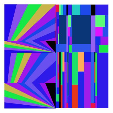 Kaynak için vektör renkli geometrik ve eğri arkaplan deseni