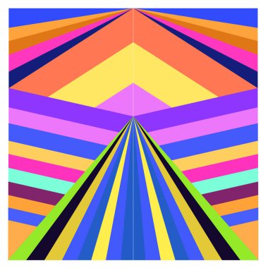 Kaynak için vektör renkli geometrik ve eğri arkaplan deseni