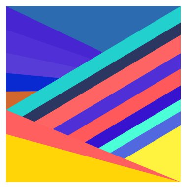 Kaynak için vektör renkli geometrik ve eğri arkaplan deseni