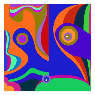 Kaynak için vektör renkli geometrik ve eğri arkaplan deseni