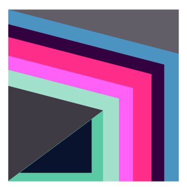 Kaynak için vektör renkli geometrik ve eğri arkaplan deseni