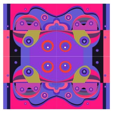 Kaynak için vektör renkli geometrik ve eğri arkaplan deseni