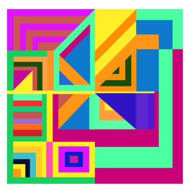 Kaynak için vektör renkli geometrik ve eğri arkaplan deseni