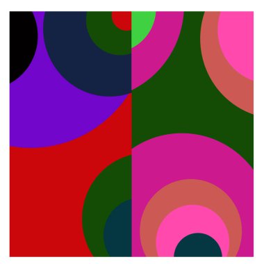 Kaynak için vektör renkli geometrik ve eğri arkaplan deseni