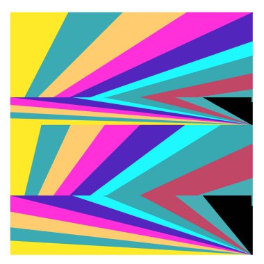 Kaynak için vektör renkli geometrik ve eğri arkaplan deseni