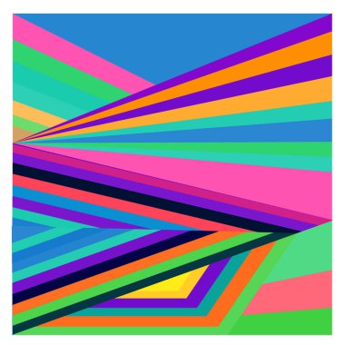 Kaynak için vektör renkli geometrik ve eğri arkaplan deseni