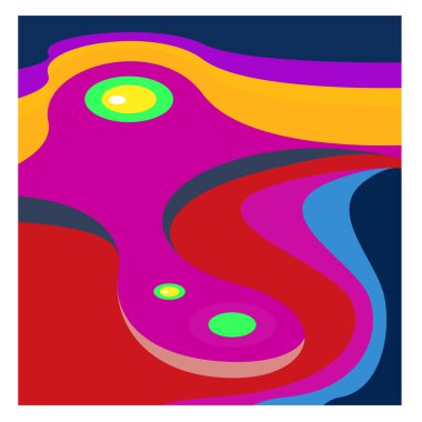 Kaynak için vektör renkli geometrik ve eğri arkaplan deseni