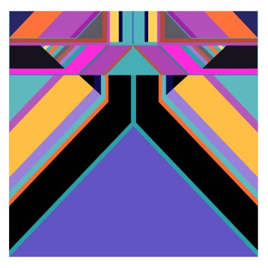 Kaynak için vektör renkli geometrik ve eğri arkaplan deseni