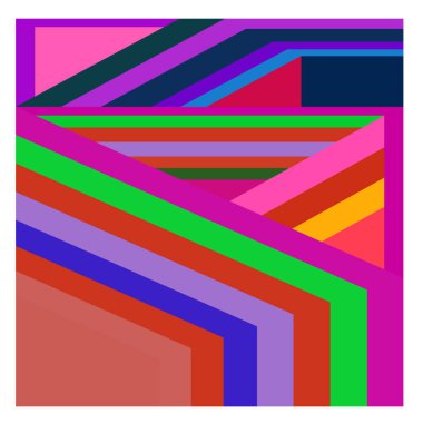 Kaynak için vektör renkli geometrik ve eğri arkaplan deseni