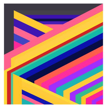 Kaynak için vektör renkli geometrik ve eğri arkaplan deseni