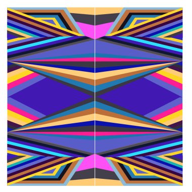 Kaynak için vektör renkli geometrik ve eğri arkaplan deseni