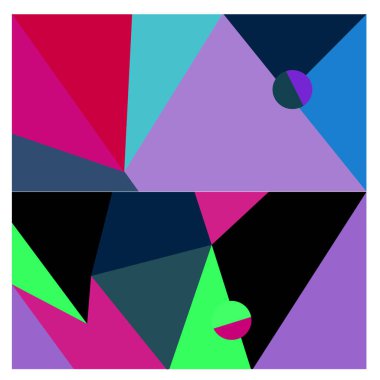 Kaynak için vektör renkli geometrik ve eğri arkaplan deseni