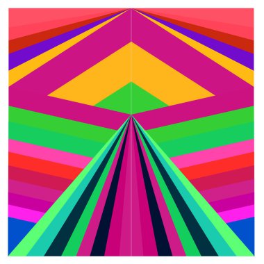 Kaynak için vektör renkli geometrik ve eğri arkaplan deseni