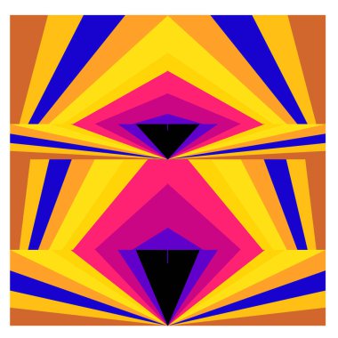 Kaynak için vektör renkli geometrik ve eğri arkaplan deseni