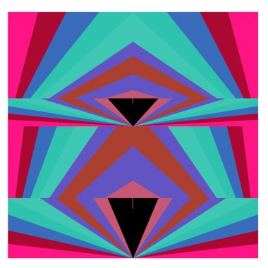 Kaynak için vektör renkli geometrik ve eğri arkaplan deseni