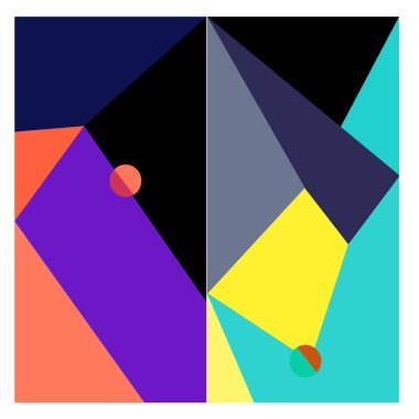 Kaynak için vektör renkli geometrik ve eğri arkaplan deseni