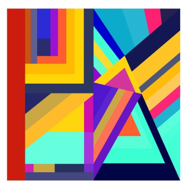 Kaynak için vektör renkli geometrik ve eğri arkaplan deseni