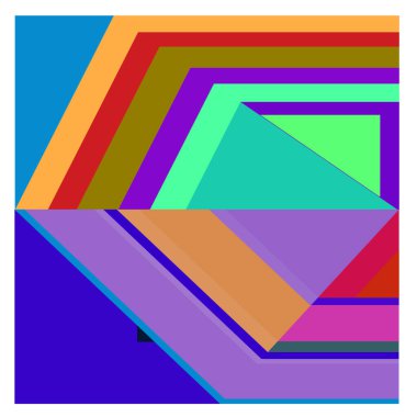 Kaynak için vektör renkli geometrik ve eğri arkaplan deseni