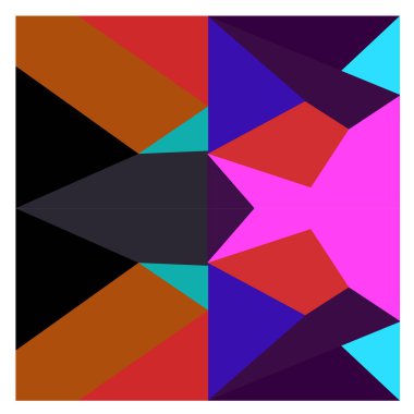 Kaynak için vektör renkli geometrik ve eğri arkaplan deseni