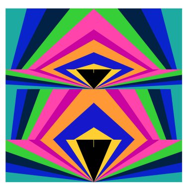 Kaynak için vektör renkli geometrik ve eğri arkaplan deseni