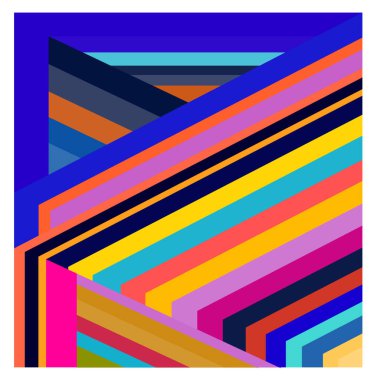 Kaynak için vektör renkli geometrik ve eğri arkaplan deseni