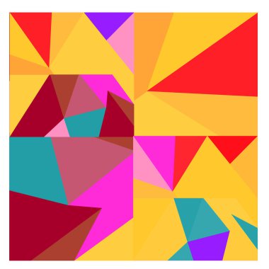 Kaynak için vektör renkli geometrik ve eğri arkaplan deseni