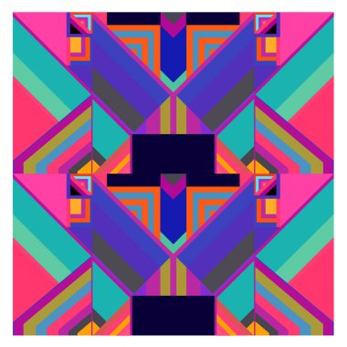 Kaynak için vektör renkli geometrik ve eğri arkaplan deseni