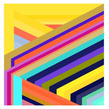 Kaynak için vektör renkli geometrik ve eğri arkaplan deseni