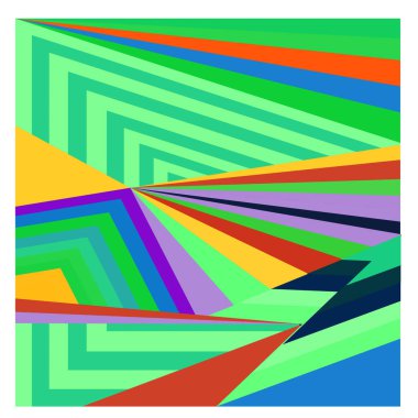 Kaynak için vektör renkli geometrik ve eğri arkaplan deseni