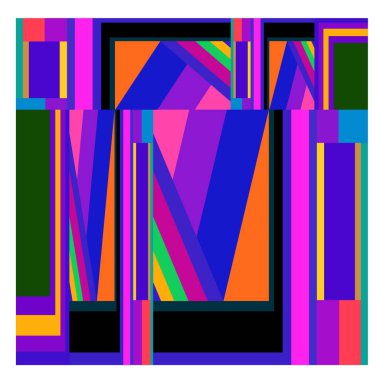 Kaynak için vektör renkli geometrik ve eğri arkaplan deseni