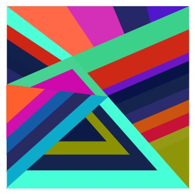 Kaynak için vektör renkli geometrik ve eğri arkaplan deseni