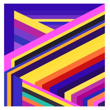 Kaynak için vektör renkli geometrik ve eğri arkaplan deseni