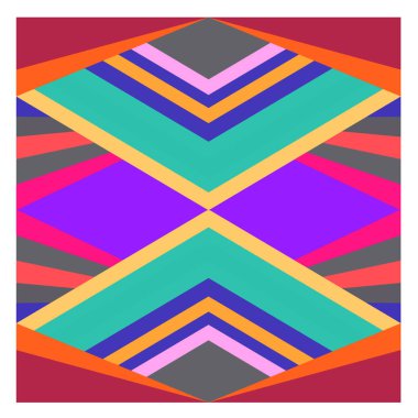 Kaynak için vektör renkli geometrik ve eğri arkaplan deseni