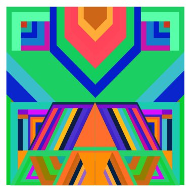 Kaynak için vektör renkli geometrik ve eğri arkaplan deseni