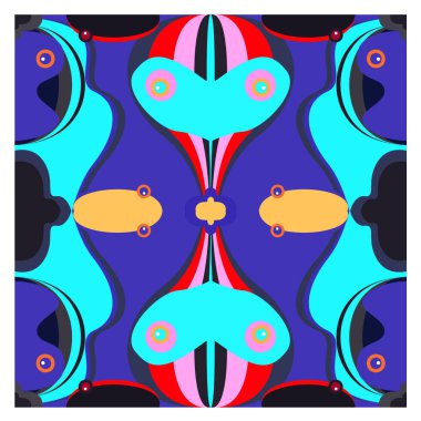 Kaynak için vektör renkli geometrik ve eğri arkaplan deseni