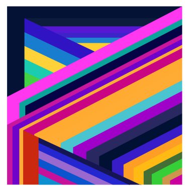 Kaynak için vektör renkli geometrik ve eğri arkaplan deseni