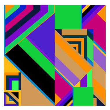 Kaynak için vektör renkli geometrik ve eğri arkaplan deseni