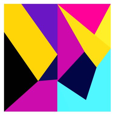 Kaynak için vektör renkli geometrik ve eğri arkaplan deseni